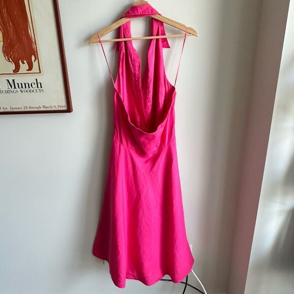 Vintage Y2K Ralph Lauren Pink Linen Halter Dress – Size 12 – $345 Value - Picture 11 of 12